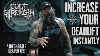 INCREASE YOUR DEADLIFT INSTANTLY (410KG/903LB DEADLIFTER)