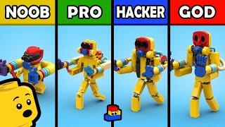 LEGO Poppy Playtime: Building Player with GrabPack (Noob, Pro, Hacker, and GOD)