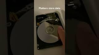 What’s inside a hard drive?  #technology #shorts