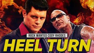 The Rock Wanted CODY RHODES HEEL TURN, Original WWE WrestleMania 41 John Cena Plans REVEALED