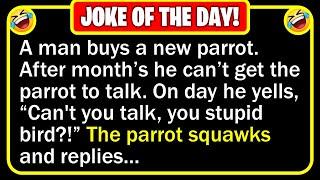  BEST JOKE OF THE DAY! - A man walks into a pet shop carrying a parrot in a cage... | Funny Jokes