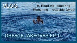 GREECE TAKEOVER EP 1: FLYING TO CRETE | Road trip to Rethymno | VLOG | PRIYA SAPRA