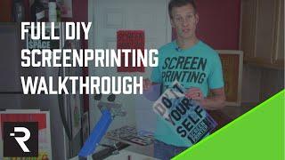 DIY Screen Printing How To Instructional Video from the DIY Print Shop