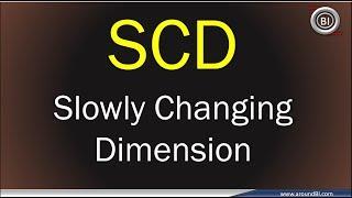 SCD - Slowly Changing Dimension in Data Warehouse