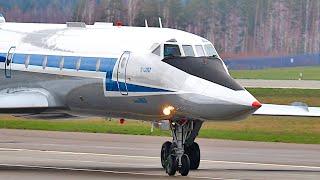 Tupolev Tu-134 taking off on the second attempt made a zig-zag and disappeared. Effect was.