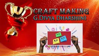 Online Craft Making Competition|G.Divya Dharshini |Fwc Contest - 2021|Be Creative|Expose your talent