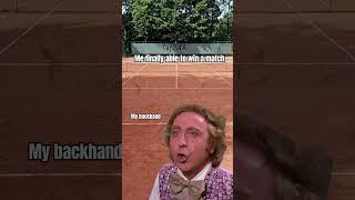 Why is that shot so difficult #tennis #backhand #humor #memes #forehand #athlete