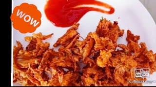 kanda bhajji crispy crunchy onion bhajjiya#teatimesnacks #kanda bhajjiya#streetfood