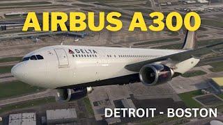 IniBuilds A300-600 | Detroit - Boston | MSFS VR