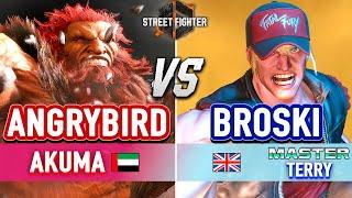 SF6  ANGRYBIRD (Akuma) vs BROSKI (Terry)  Street Fighter 6 High Level Gameplay