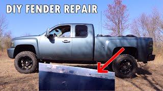 How to Fix Fender Wheel Well Rust on Your Truck Without Welding Repair (No Tools Needed)