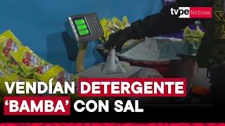 Cae banda 'Los Mugrosos de Canto Grande' que falsificaba jabones y detergentes de conocidas marcas