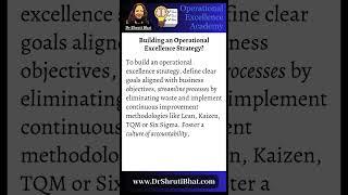 How to Build an Operational Excellence Strategy | Lean, Six Sigma and More