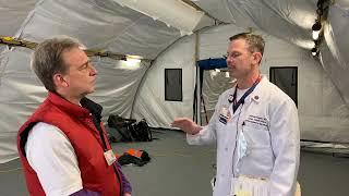 Medical Triage Tents: Dr. Josh Kugler, Chair of Emergency Services