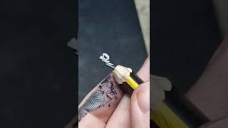 Harry Potter style Letter P ASMR Pencil Carving Drawing #wizard #pencilcarving #art #magic #hogwarts