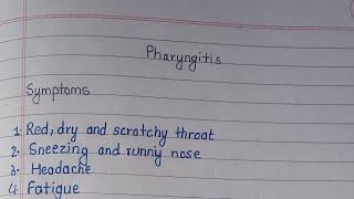 Symptoms and preventive measures of Pharyngitis