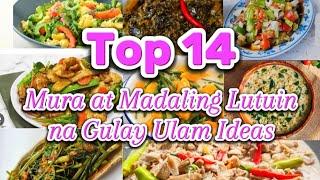 Top 14 Mura at Madaling Lutuin na Gulay Ulam Ideas