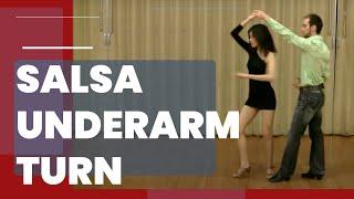 Salsa Underarm Turn Lesson - For Beginners