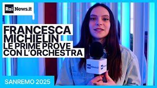 Sanremo2025: Francesca Michielin, le prime prove con l’orchestra