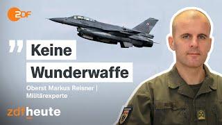 Wende im Ukraine-Krieg? Was die F-16-Kampfjets bewirken könnten | ZDFheute live