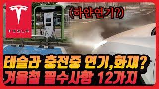 ep15테슬라 모델y 모델3 하이랜드 충전 화재? 겨울 손잡이 공기압   12가지  모르면 당황합니다