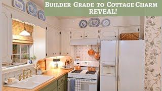 Budget Kitchen Reveal ~ Builder Grade to Cottage Charm!