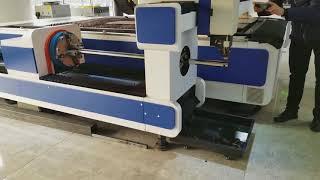 STYLECNC fiber laser cutter with rotary device for metal tubes