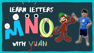 Yuan teaches | letters M, N, and O | Fun Facts about Monkey, Narwhal, and Octopus