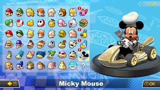 What if you play Mickey Mouse in Mario Kart 8 Deluxe (DLC Courses) 4K