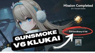 Gunsmoke Frontline V6 Klukai Strongest Team Single Run | Girls' Frontline 2: Exilium