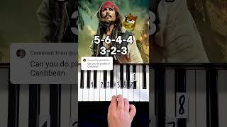 Hes a Pirate Piano Tutorial #shorts