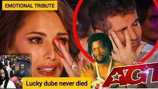 EMOTIONAL LUCKY DUBE TRIBUTE ON AGT JUDGES IN TEARS TRY NOT TO CRY MESSAGE TO HIS MUM AFTER #viral