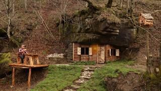 I am building a hidden Shelter under a large Stone