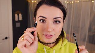 ASMR | In-Depth, Gentle Eyebrow Shaping, Tweezing, Makeup [One Hour]