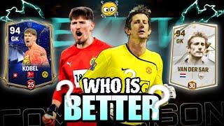 94 VAN DER SAR vs KOBEL power test  | REVIEW | Fc mobile