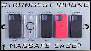 What's the Strongest iPhone Magsafe Case? (2021) | Testing 5 iPhone Cases with the Strongest Magsafe