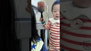 생후20개월 아기 미용실 오픈 20 month old baby's dream is to become a hair stylist