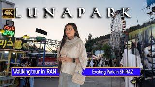 Shiraz  Iran - Walking Tour 4K 60Fps Luna Park / Exciting Park In Shiraz