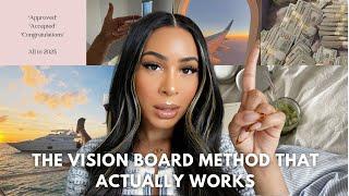 how to make a VISION BOARD that ACTUALLY WORKS (mine always come true) step-by-step guide + tips 