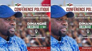  DIRECT - Conférence Politique de Ousmane Sonko à l'Esplanade du Grand Théâtre