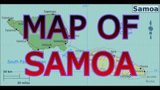 MAP OF SAMOA