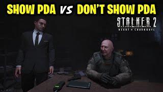 Show the Unusual PDA vs Do Not Show the Unusual PDA | STALKER 2 Heart of Chornobyl