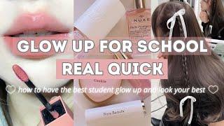 How to Glow Up Before School ️ Tips on Looking Pretty Effortlessly