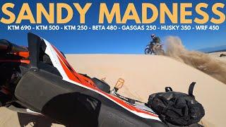 SANDY MADNESS - Aussie Beach Riding - KTM 690 - KTM 500 - KTM 250 - GASGAS 250 - HUSKY 350 - WRF 450