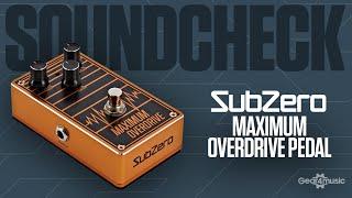 SOUNDCHECK SubZero Maximum Overdrive Pedal | Gear4music Guitars