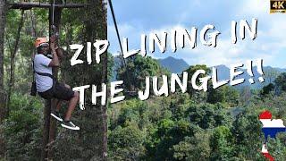 Skyline Jungle Zipline and Luge Kart in the Chiang Mai JUNGLE!!