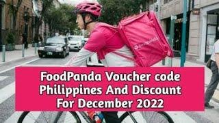 Foodpanda philippines voucher code in december 2022 ||  foodpanda promo codes, free delivery deals