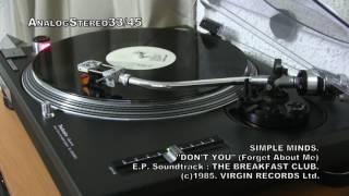 SIMPLE MINDS: " Don't You ( Forget About Me)"  Versión Extendida  ,....En Vinyl LP ¡¡¡