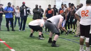 Zeeland East 2022 OT/DT Andrew DeVries highlights from Rising Stars 250 Underclassmen Showcase