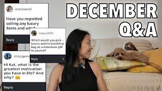 Life Motivation, Next Quota Bag, Regrets & More *DECEMBER Q&A* | Kat L